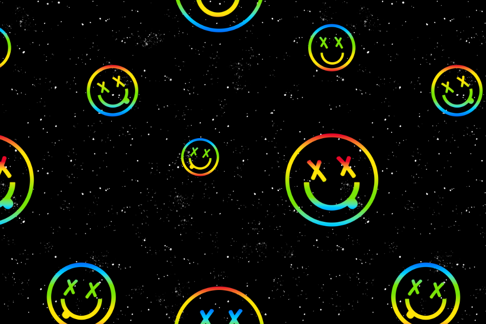 VB - EP "SMILIES # Schwarz/Regenbogen "  SOFTSHELL