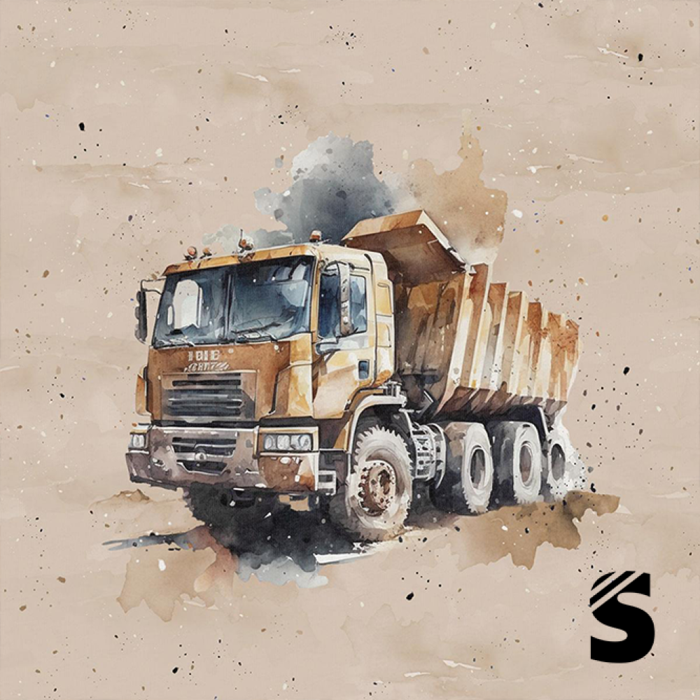 PANEL  Truck beige -  French Terry  (Reaktivdruck)