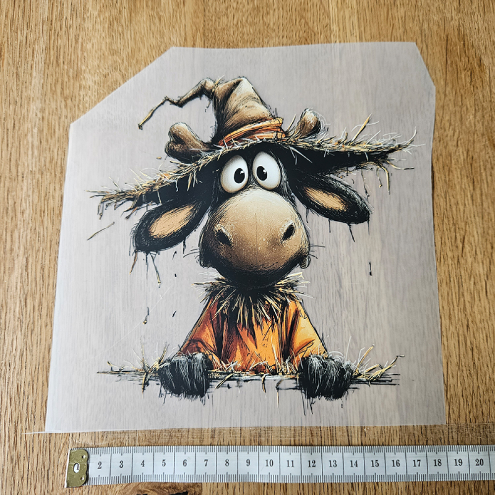 Bügelbild versandfertig - längste Seite ca. 18cm   - WA_H1_18cm / Esel - 4 € anstatt 4,99€