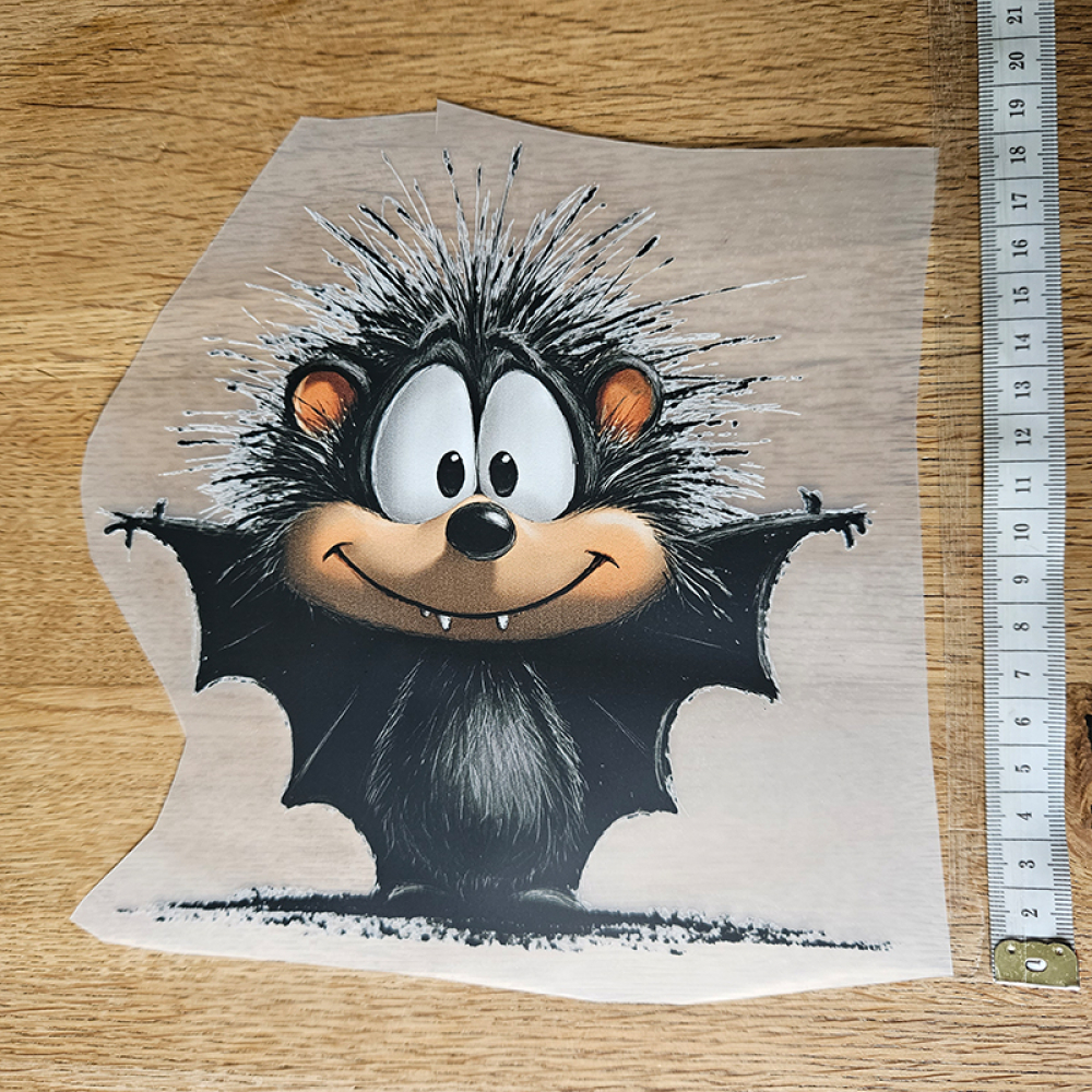 Bügelbild versandfertig - längste Seite ca. 18cm   - WA_H23_18 / Fledermaus cute