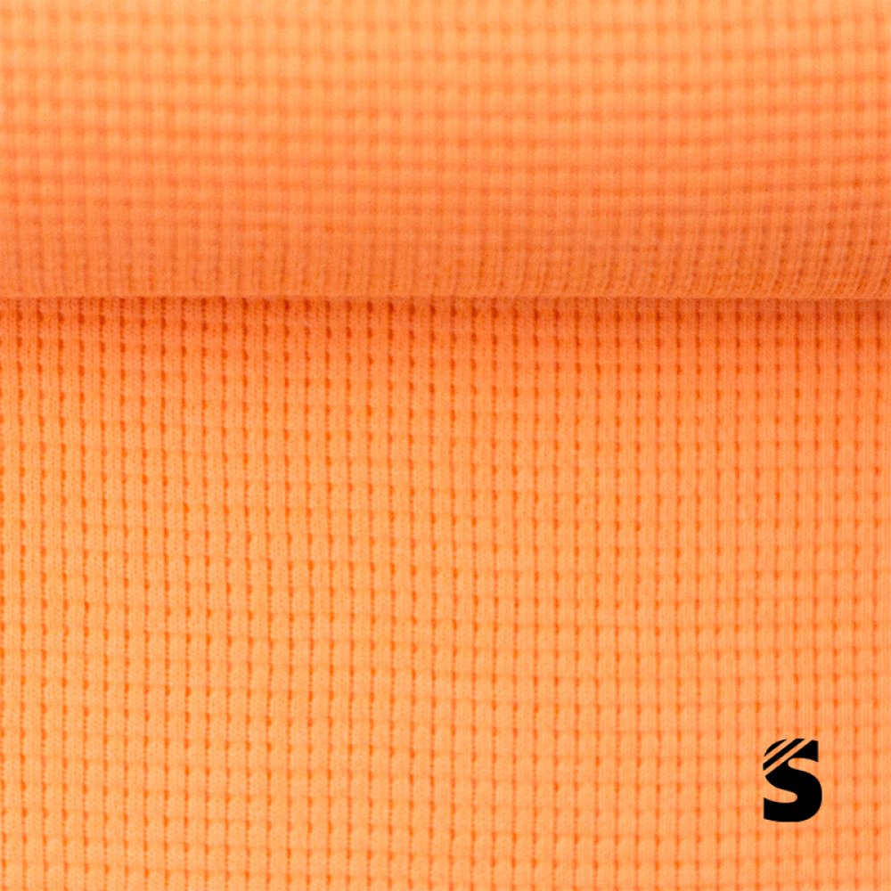 Waffelstrick Jersey - Apricot