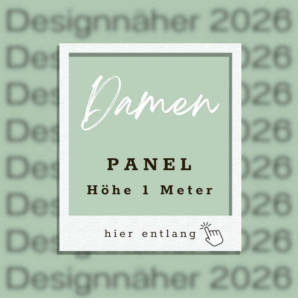 Ep - Panel Designnäher 2026 - " Damen " - Bio French Terry - (Höhe 1 Meter)