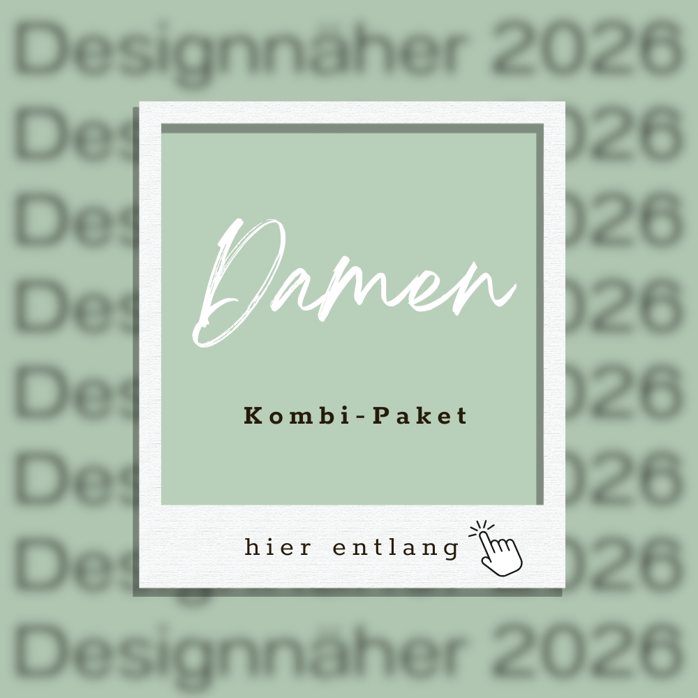 Kombi-Paket Designnäher 2026 - " Damen " - Bio French Terry