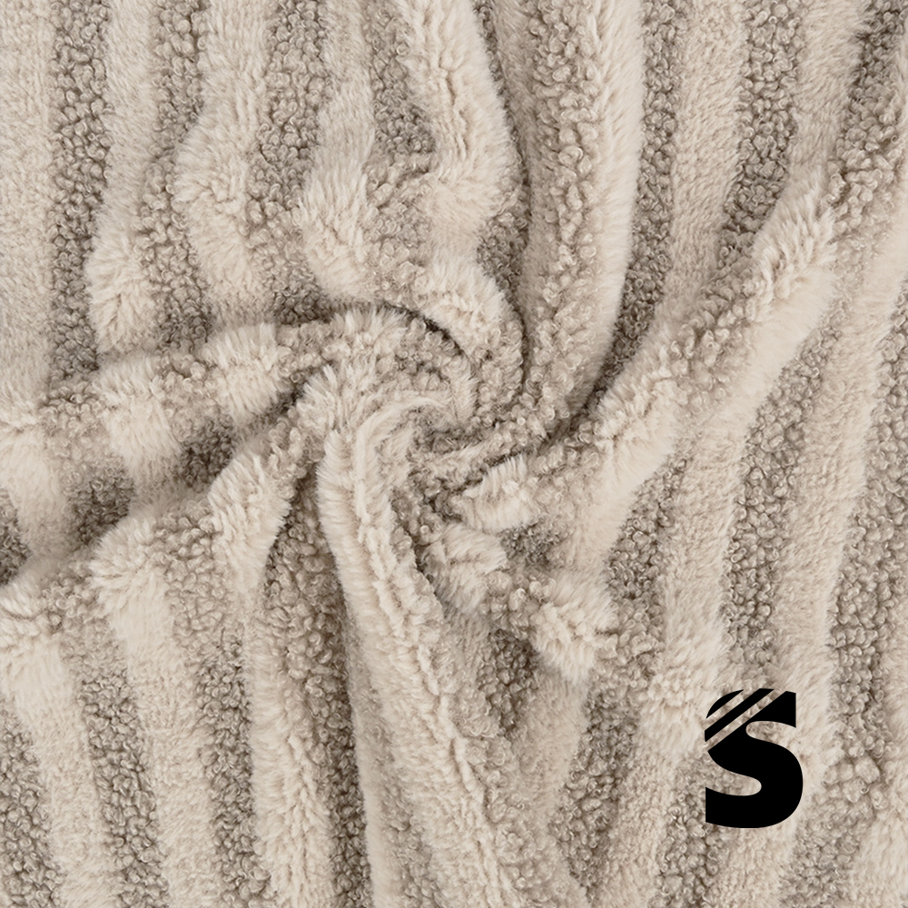 Teddy Stoff - Stripes Streifen #beige