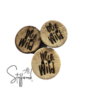Kokos Knopf   - 20 mm - "BE WILD" -
