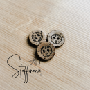 Kokos Knopf   - 20 mm - "Mond Planet"