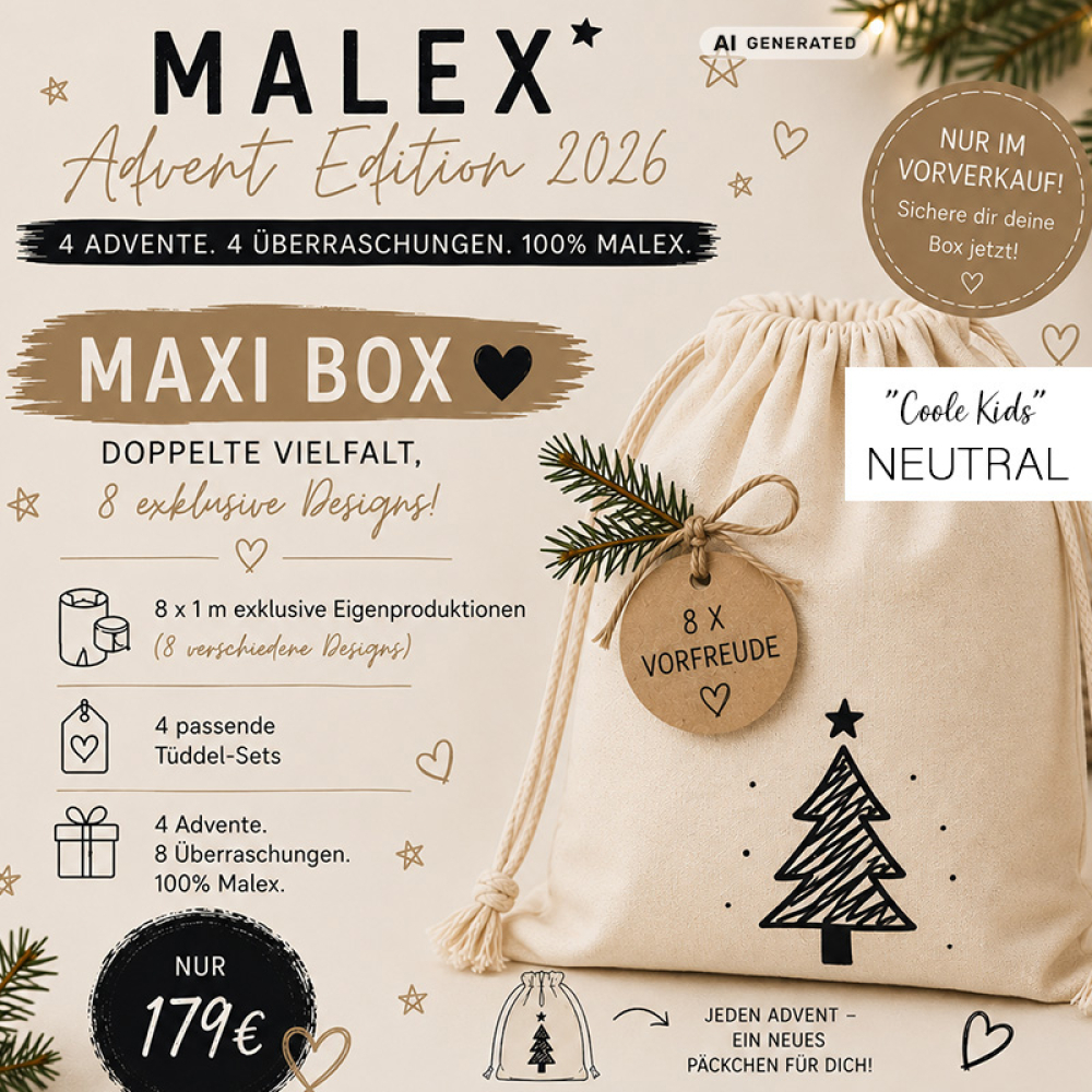Advents-Box    - MAXI - (Coole Kids - Neutral)