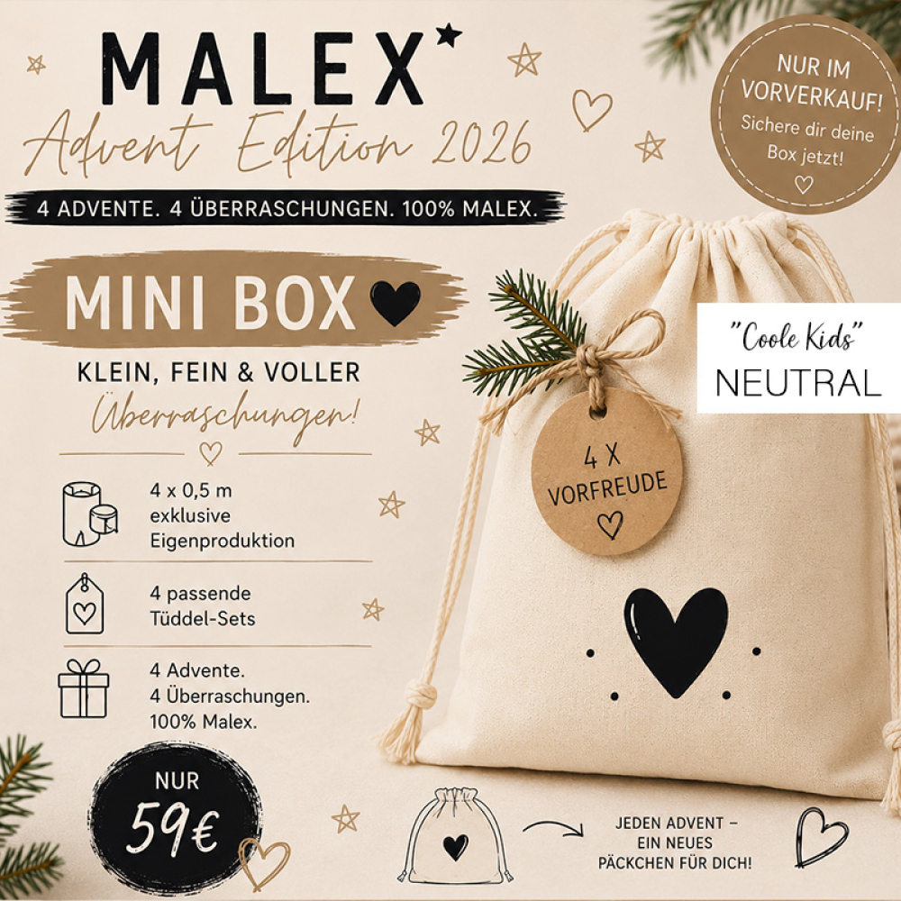 Advents-Box    - MINI - (Coole Kids - Neutral)