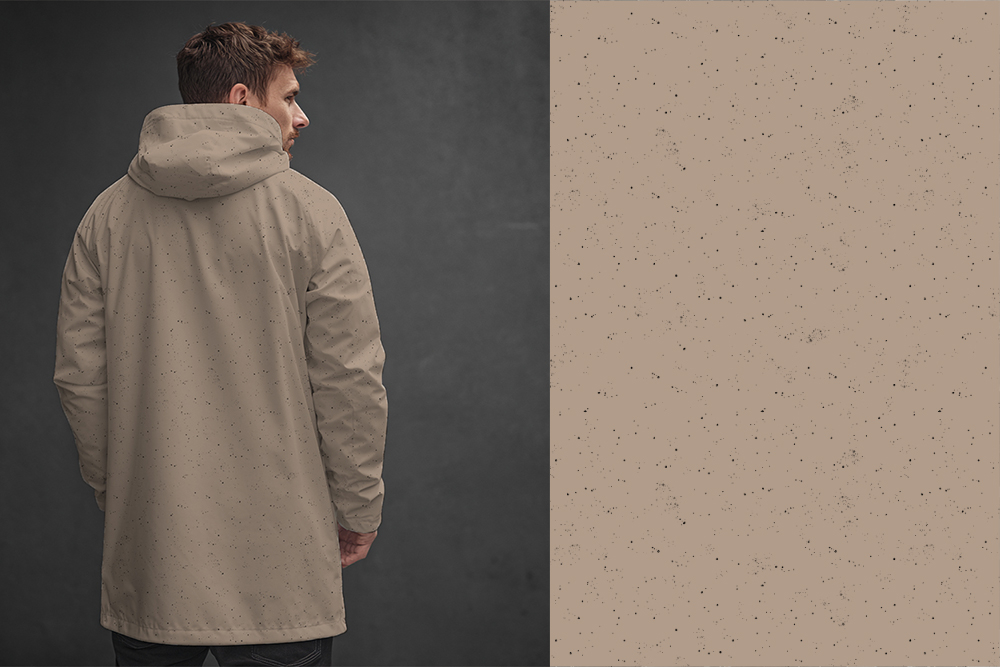 VB - EP "Konfetti # Hellbraun/schwarz "  SOFTSHELL