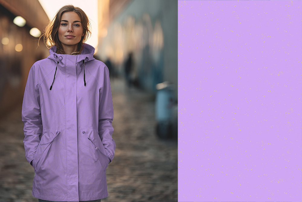 VB - EP "Konfetti # Lila/gelb "  SOFTSHELL