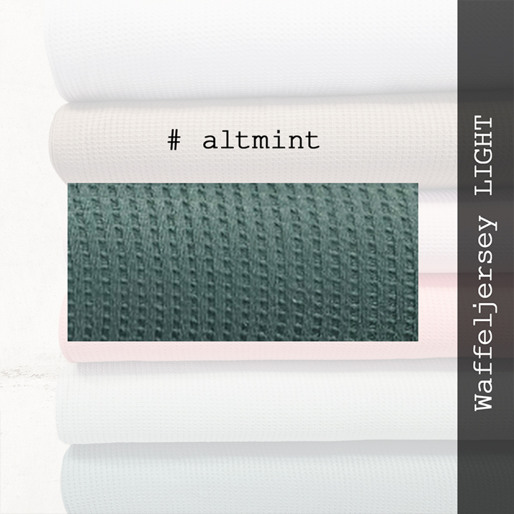 Waffeljersey / Waffelstrick Jersey LIGHT - Altmint